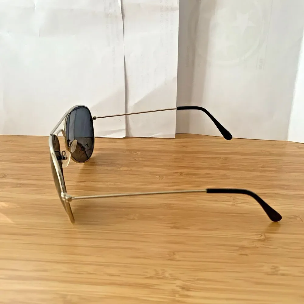 Korbel Champagne Aviator Sunglasses Unisex Black Metal Frame